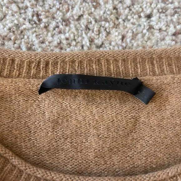 Jenni Kayne Everyday Sweater, Dark Camel - Picture 5 of 6